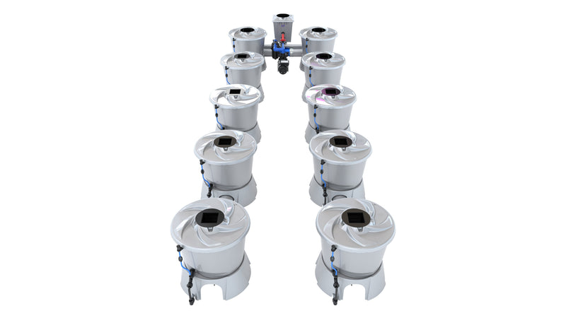 Alien Hydroponics V-SYSTEM 10 Pot 2 Row Kit