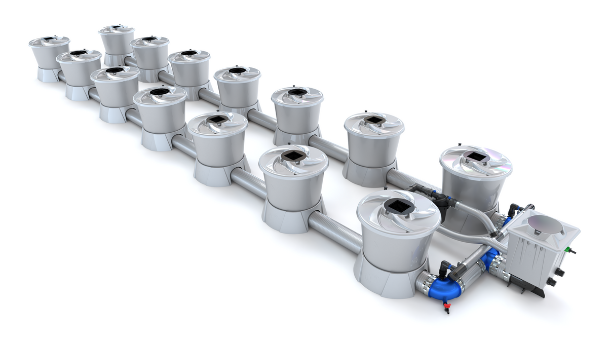 Alien Hydroponics V-SYSTEM 14 Pot 2 Row Kit — Progardenguys