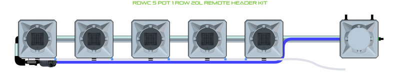 Alien Hydroponics RDWC 5 Pot 1 Row Kit