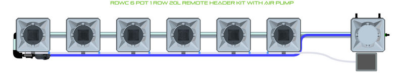 Alien Hydroponics RDWC 6 Pot 1 Row Kit