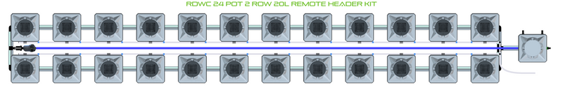 Alien Hydroponics RDWC 24 Pot 2 Row Kit