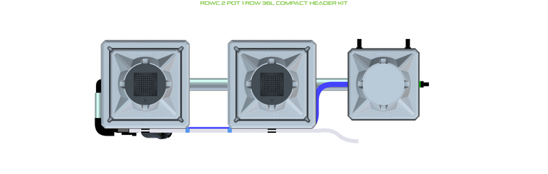 Alien Hydroponics RDWC 2 Pot 1 Row Kit