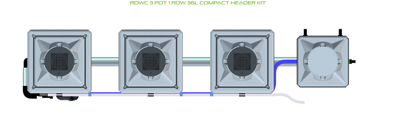 Alien Hydroponics RDWC 3 Pot 1 Row Kit