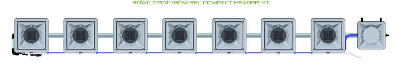 Alien Hydroponics RDWC 7 Pot 1 Row Kit