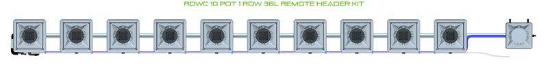 Alien Hydroponics RDWC 10 Pot 1 Row Kit