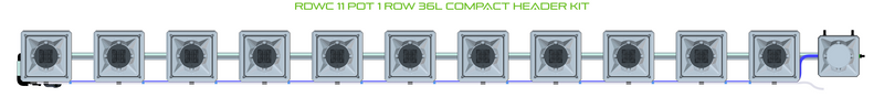 Alien Hydroponics RDWC 11 Pot 1 Row Kit