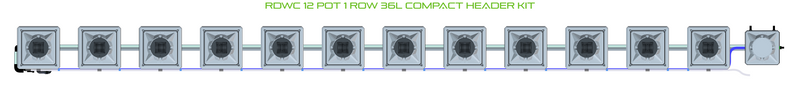Alien Hydroponics RDWC 12 Pot 1 Row Kit