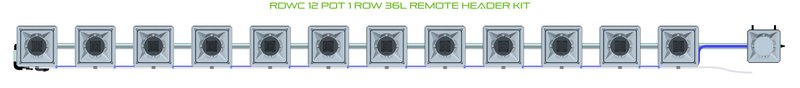 Alien Hydroponics RDWC 12 Pot 1 Row Kit