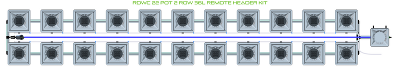 Alien Hydroponics RDWC 22 Pot 2 Row Kit