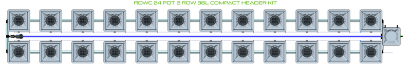 Alien Hydroponics RDWC 24 Pot 2 Row Kit
