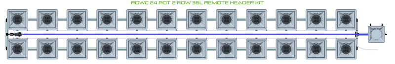 Alien Hydroponics RDWC 24 Pot 2 Row Kit