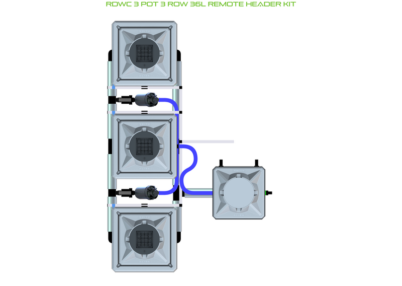 Alien Hydroponics RDWC 3 Pot 3 Row Kit