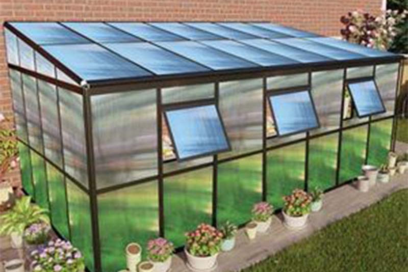 FarmTek GrowSpan Estate Deluxe Attached Lean To Greenhouse