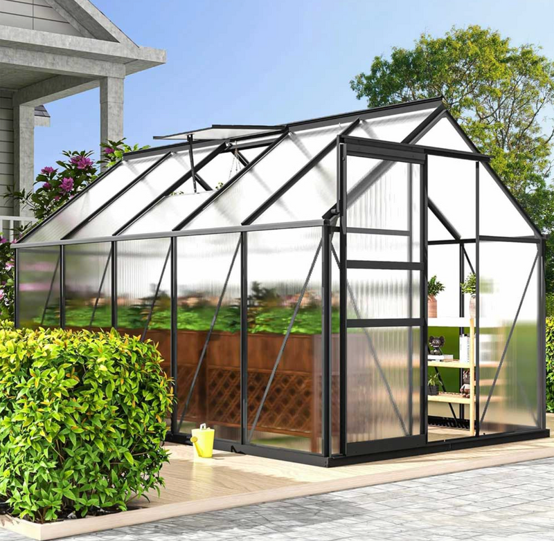 Outdoor Mini Polycarbonate Garden/home/outdoor Greenhouse for Plant Sheet Green House with Aluminum Frame Outdoors Greenhouse
