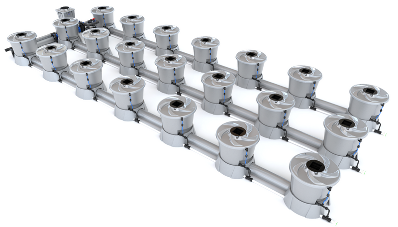 Alien Hydroponics V-SYSTEM 21 Pot 3 Row Kit