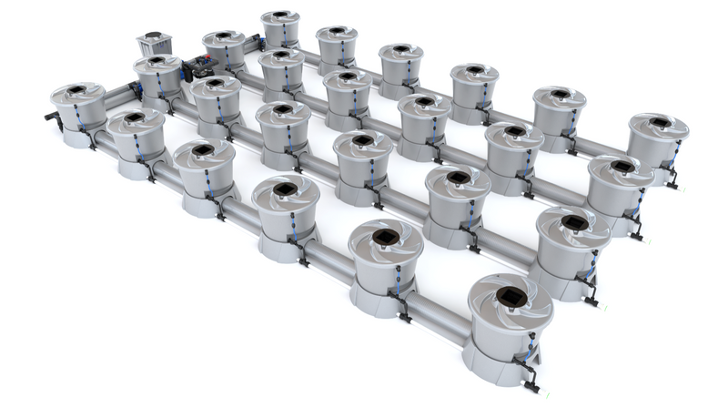 Alien Hydroponics V-SYSTEM 24 Pot 4 Row Kit